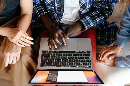 How often should a business post on social media? 8 laptop